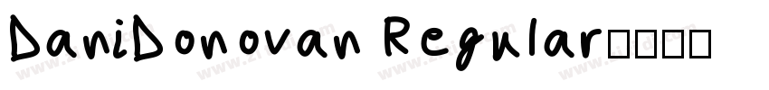 DaniDonovan Regular字体转换